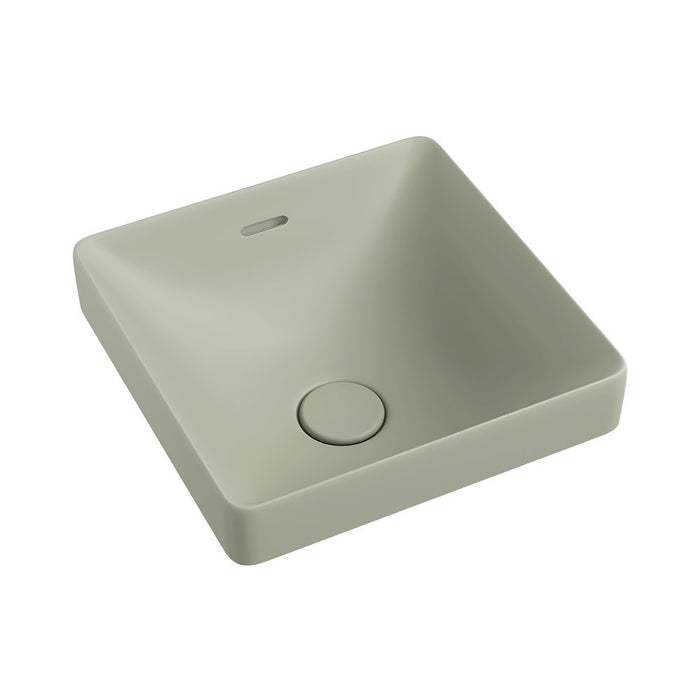345*345*175mm Fienza Aluca Olive Vitreous China Square Insert Basins