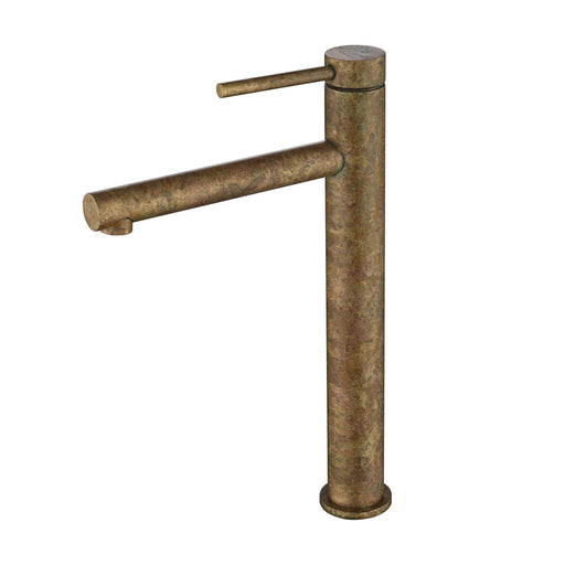 Bella LVB Mica Living Brass With Straight Spout Tall Basin Mixer - HD reno