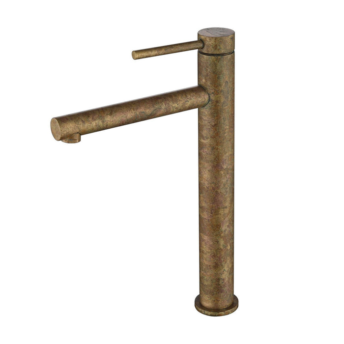 Bella LVB Mica Living Brass With Straight Spout Tall Basin Mixer - HD reno