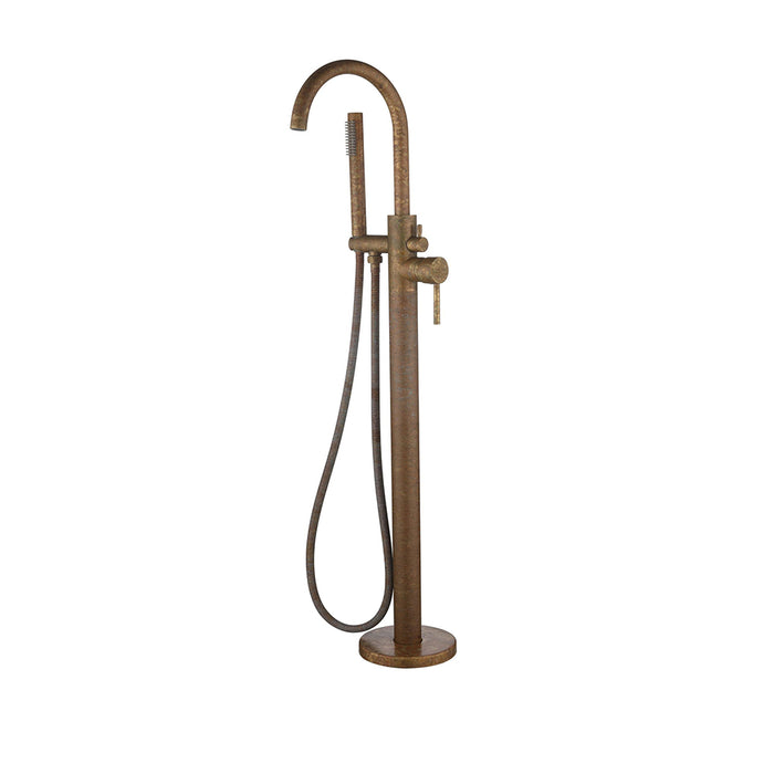 BELLA Mica Living Brass Freestanding Bath Mixer with Hand Shower - HD reno