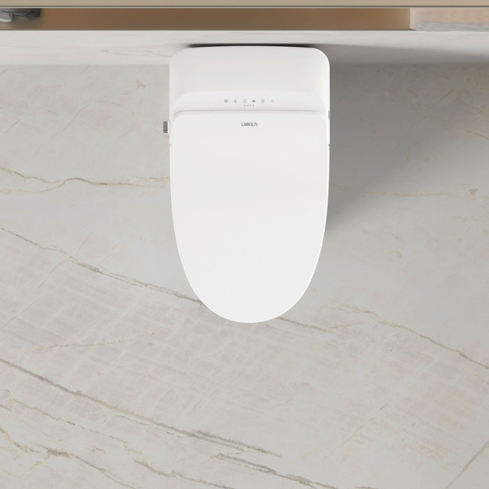 684*408*474mm Lukka Samos Gloss White Ceramic Super Siphonic Auto Open/Close Back To Wall Smart Toilet