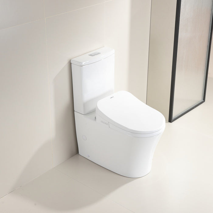 509*388*134mm Lukka Rocca Automatic Cover Open/Close Gloss White Smart Toilet Seat