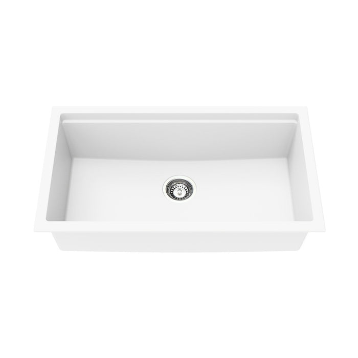 825*470*241mm Lukka Gabrio Matt Black/Artic White Granite Square Single/Double Bowls Work Station Sink
