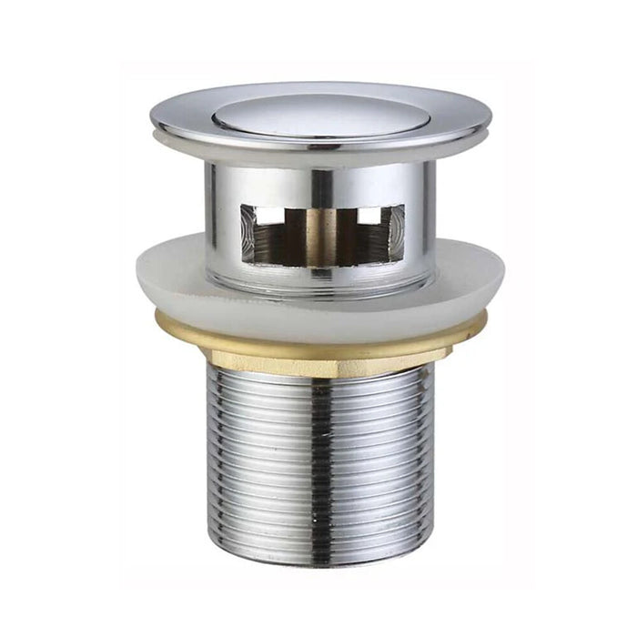 32mm HellyCar Chrome/Brushed Gold/Brushed Nickel/Rose Gold/Matt Black/Brushed Gun Metal With Overflow Push Plug Waste
