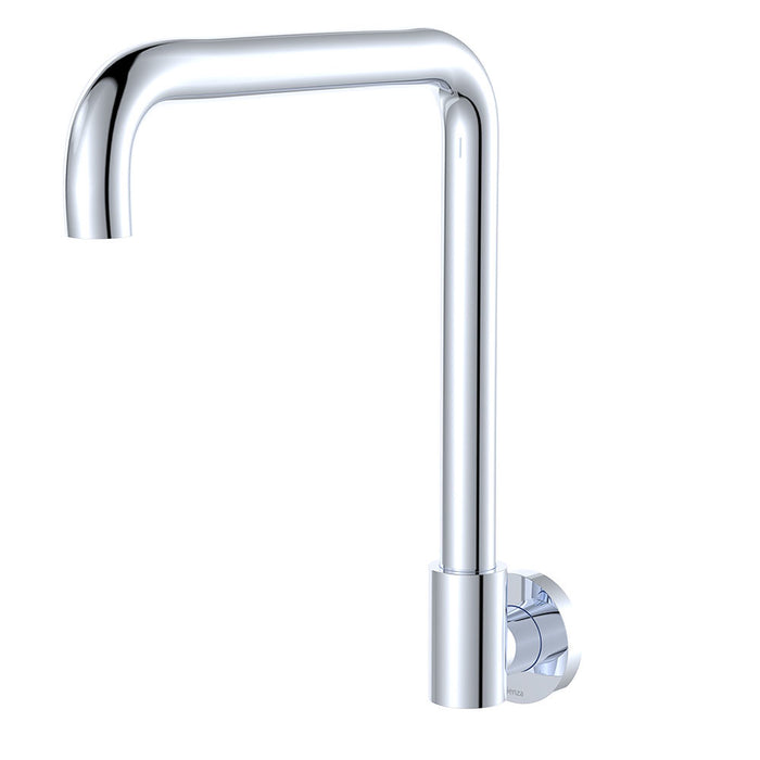 Fienza Kaya Squareline Lead-Free Stainless Steel PVD Wall Swivel Outlet Set