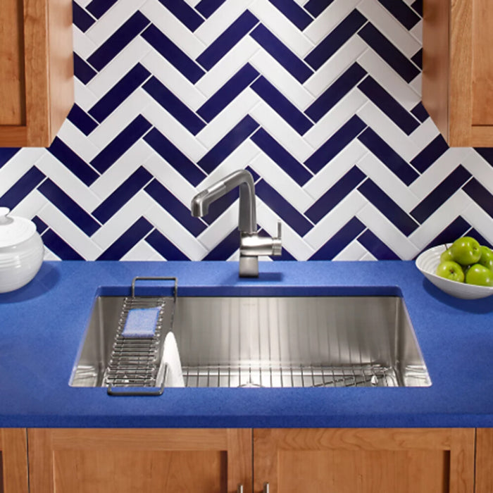 813*465*237mm Kohler Strive Stainless Steel Square Single Bowl Undermount With Accessories Kitchen Sink