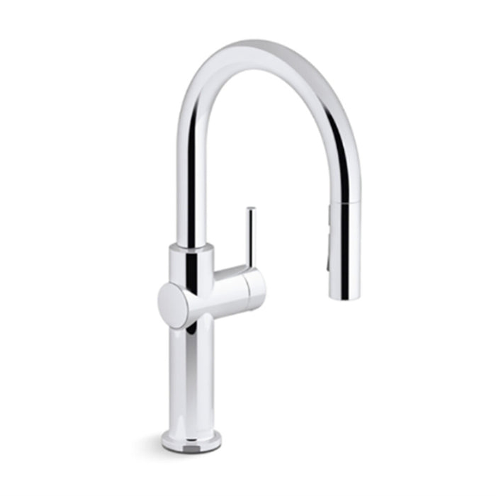 Kohler Crue Chrome/Matt Black/Vibrant Brushed Steel/Moderne Brushed Brass Pull Down Kitchen Mixer