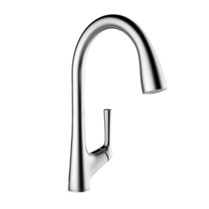 Kohler Malleco Chrome/Matt Black/Vibrant Brushed Steel//Moderne Brushed Brass Touchless Pull Down Kitchen Mixer