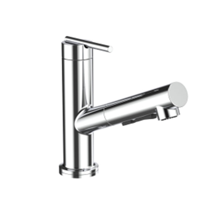 Kohler Crue Chrome/Matt Black/Vibrant Brushed Steel/Moderne Brushed Brass Pull Out Kitchen Mixer