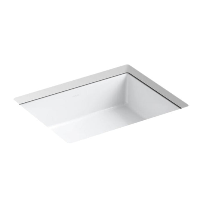 503*397*171mm Kohler Verticyl Gloss White Ceramic Rectangle With Overflow Under-Mount Basins