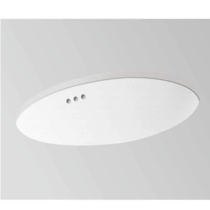 581*428*196mm Kohler Chalice Gloss White Ceramic Oval With Overflow Under-Mount Basins