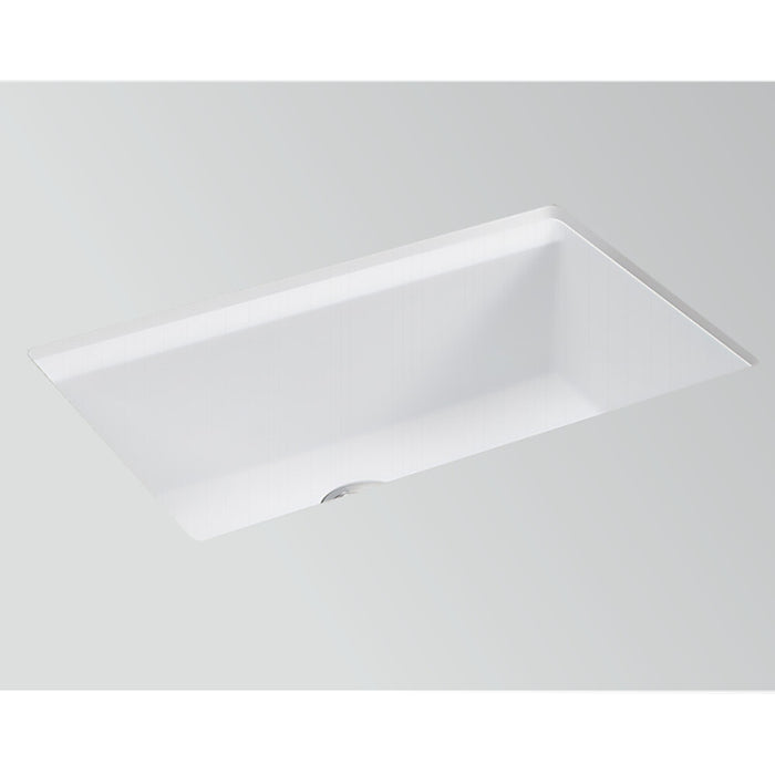 750*460*236mm Kohler Neoroc Task Matt White/Matt Black Square Single Bowl Undermount Workstation Kitchen Sink