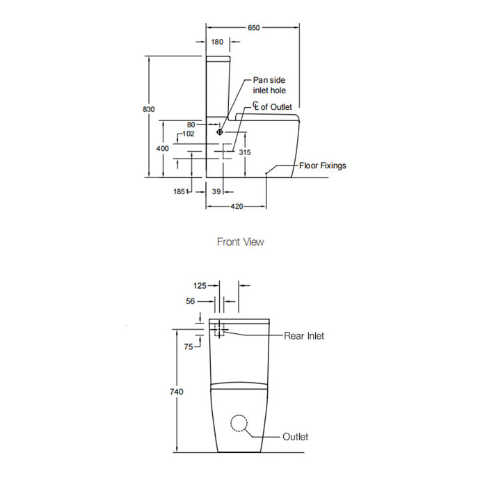 650*305*830mm Kohler Grande Ceramic Gloss White Rimless With Elite Seat/Slim Seat/Wrap Seat Back To Wall Toilet