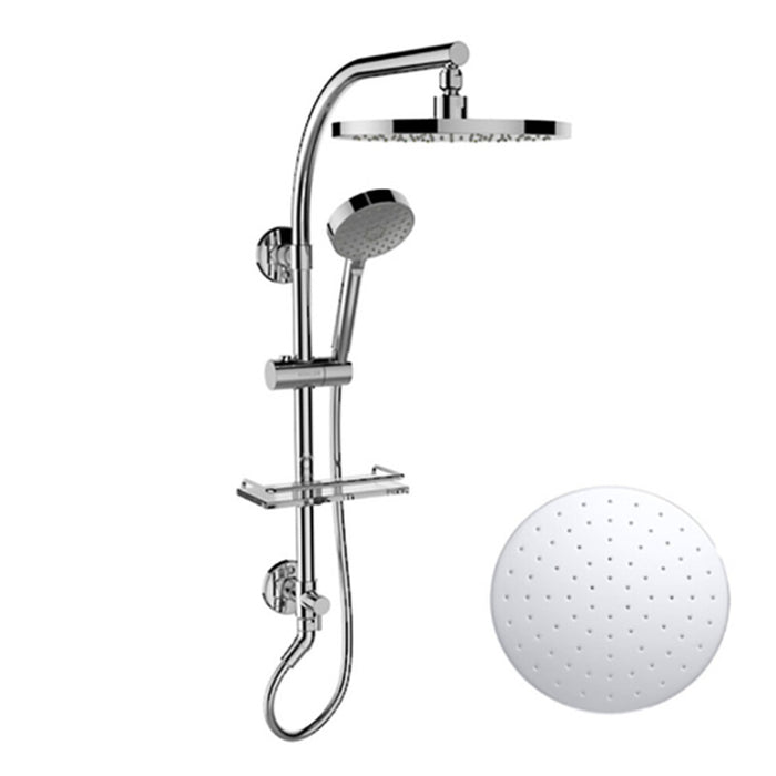 540mm Kohler HydroRail Rain Standard Chrome Round Column Shower