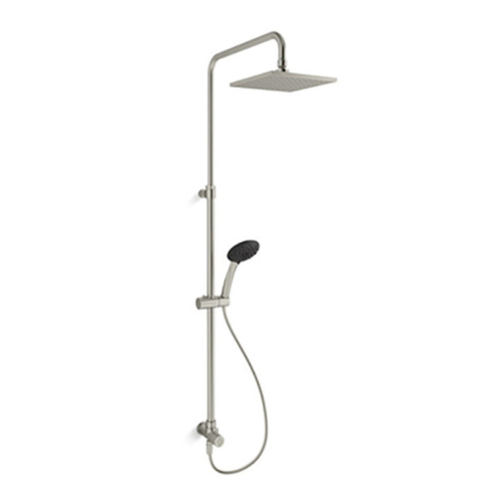 1100-1300mm Kohler Rain Duet Dual Renew Column Chrome/Brushed Nickel/Brushed Bronze/Brushed Brass/Matt Black Square Shower Heads