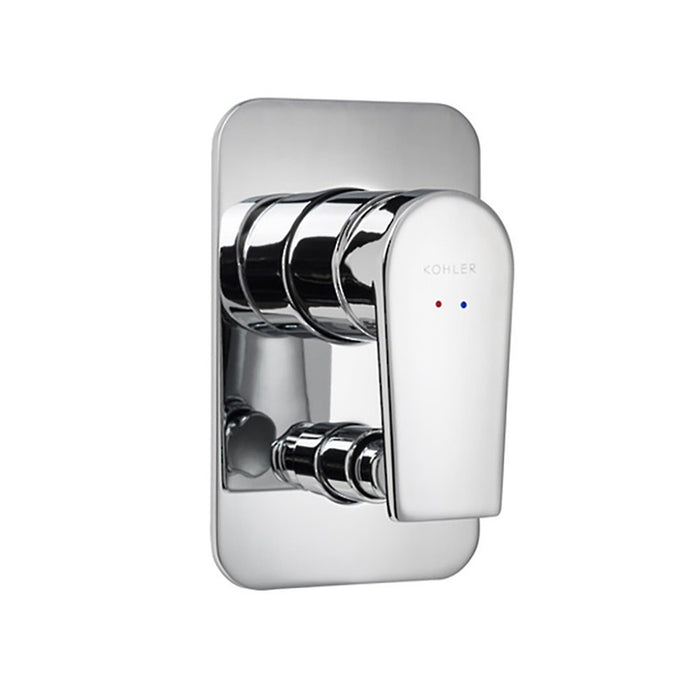 Kohler Taut Bath And Shower Mixer With Diverter Chrome/Matte
Black Tapware
