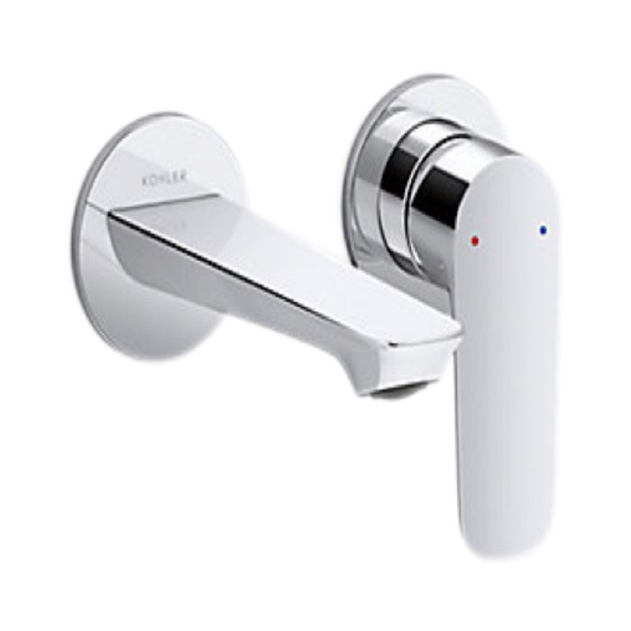 Kohler Aleo S Wall Mount Basin Mixer 165mm Chrome/Matte Black/Brushed Nickel Tapware