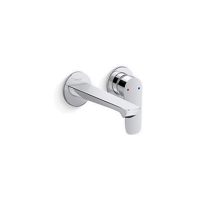 Kohler Aleo S Wall Mount Basin Mixer 218mm Chrome/Matte Black/Brushed Nickel Tapware