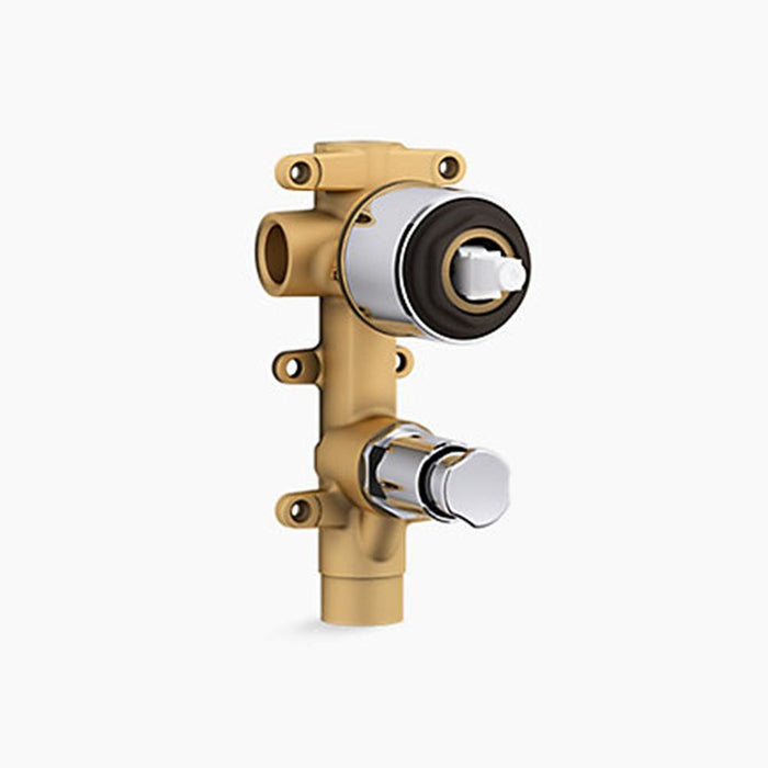 160mm Kohler Components Chrome/Brushed Nickel/Matt Black Round Plate Lever Handle Shower/Bath Mixer With Diverter Thin Trim Kit