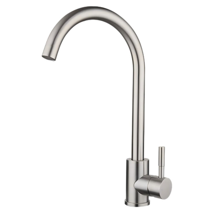 Suprema XPRESS FIT XPO Satin/Chrome/Matt Black Stainless Steel Gooseneck Kitchen Mixer