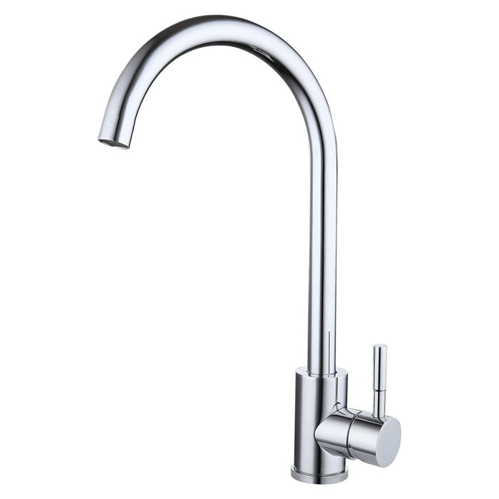 Suprema XPRESS FIT XPO Satin/Chrome/Matt Black Stainless Steel Gooseneck Kitchen Mixer