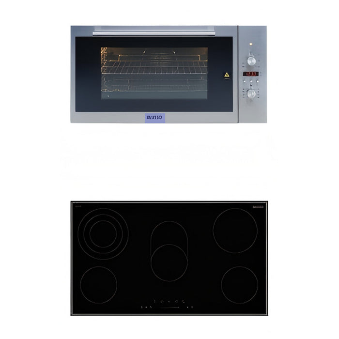 900mm Dilusso Oven Ceramic Cooktop Rangehood Kitchen Package