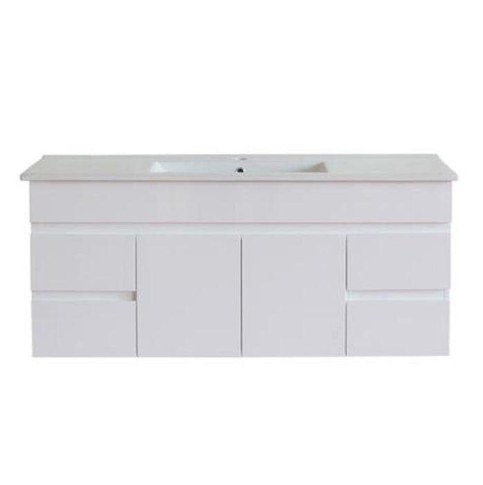 600-1500*455*500mm Poseidon White Polyurethane Standard MDF Wall Hung Vanity