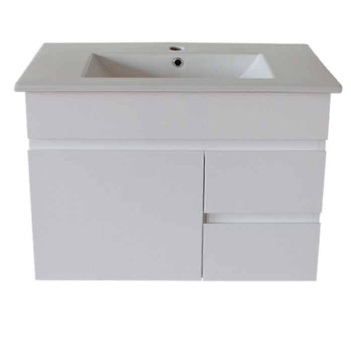 600-1500*455*500mm Poseidon White Polyurethane Standard MDF Wall Hung Vanity