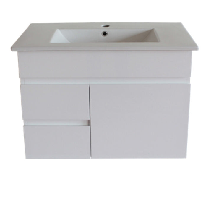 600-1500*455*500mm Poseidon White Polyurethane Standard MDF Wall Hung Vanity