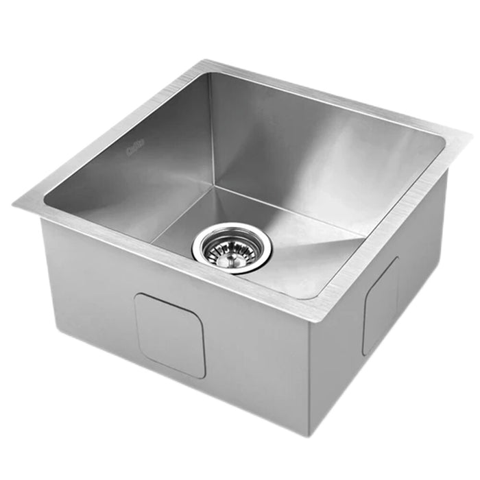 440*440*205mm Hunter Silver Stainless Steel Square Basin Single Bowl Laundry Kitchen Sinks