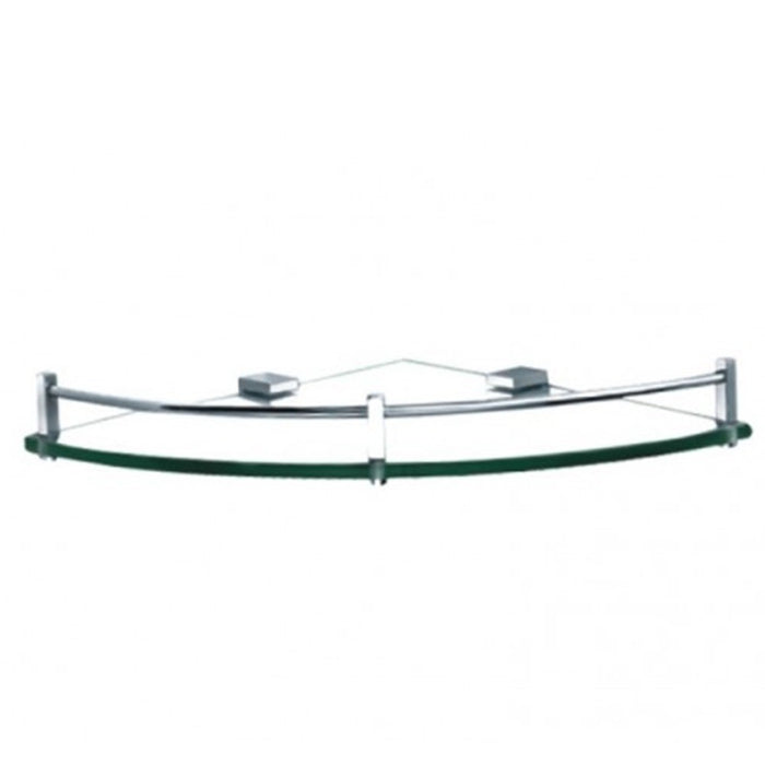 250*250mm Roma CS-01 Clear Glass Corner Shelf