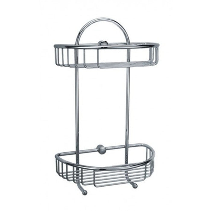 240*150*400mm Roma Chrome Arch Double Basket