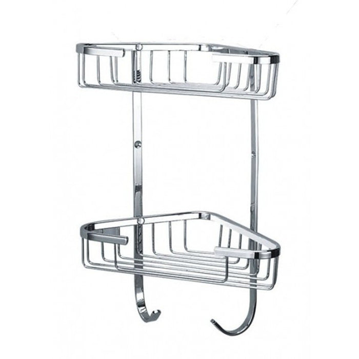 250*150*355mm Roma Chrome Triangle Double Corner Basket