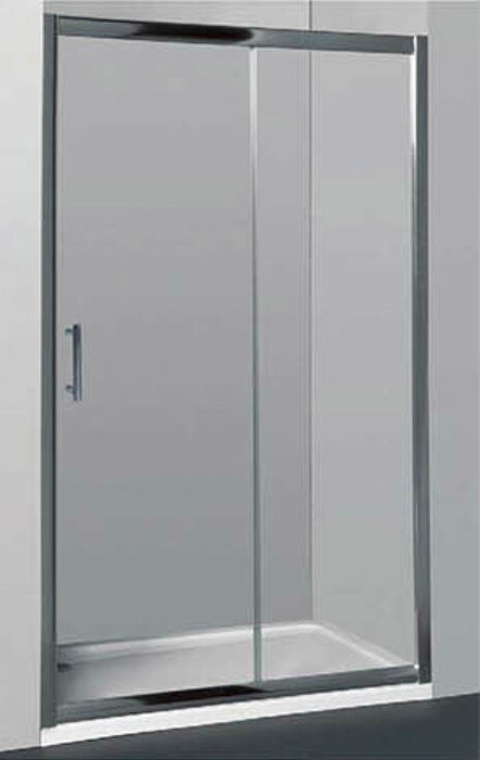 900-1700mm WALL TO WALL Sliding Door Shower Screen Framed Bar handle Chrome/Black Fittings