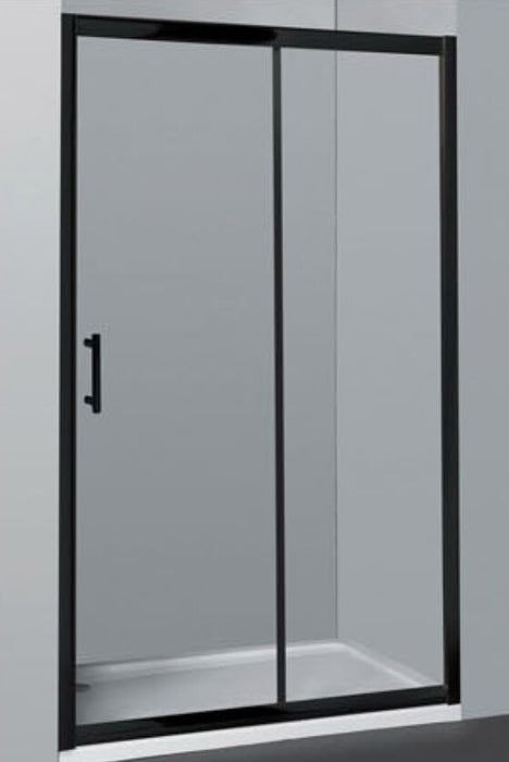 900-1700mm  WALL TO WALL Sliding Door Shower Screen Framed Bar handle Chrome/Black Fittings
