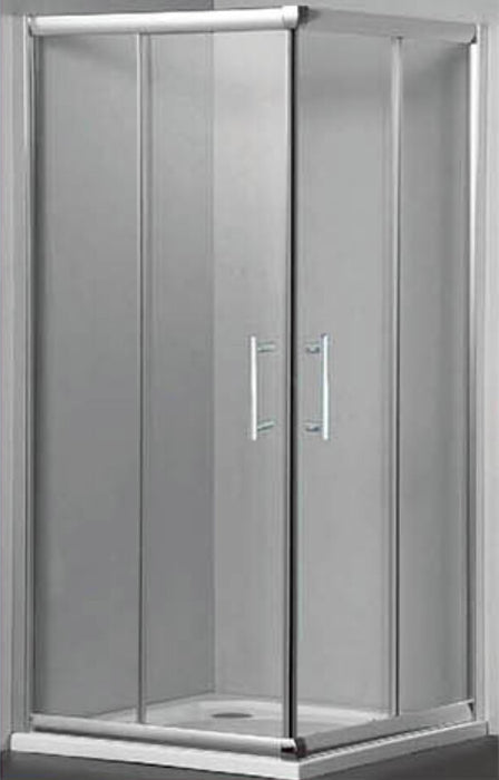 800-1000mm Square Corner Sliding door Shower Screen Framed Bar handle Chrome/Black Fittings