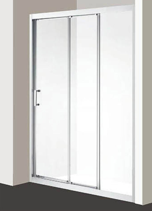 800-1000mm WALL TO WALL Double Sliding Doors Shower Screen Framed Bar handle Chrome Fittings