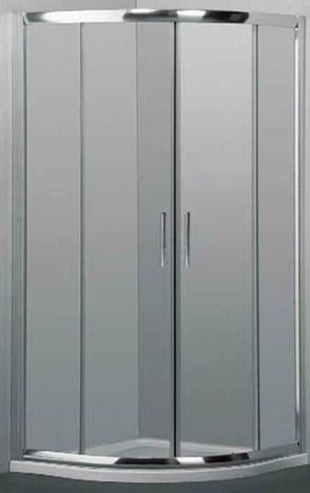 800/900/1000mm Round corner Sliding door Shower Screen Framed Bar handle Chrome Fittings