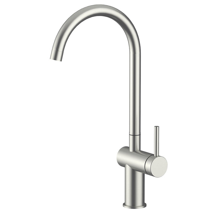 Amoza Brushed Stainless Steel/Brushed Gold/Chrome/Gun Metal/Matt Black 304 Stainless Steel Gooseneck Sink Mixer Tapware