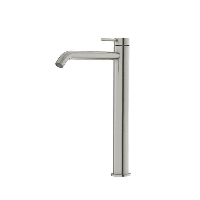 Amoza Brushed Stainless Steel/Brushed Gold/Chrome/Gun Metal/Matt Black 304 Stainless Steel Curved High Rise Basin Mixer Tapware