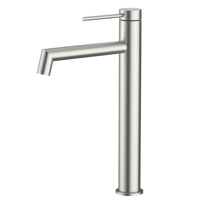 Amoza Brushed Stainless Steel/Brushed Gold/Chrome/Gun Metal/Matt Black 304 Stainless Steel Hi-Rise Right Angle Basin Mixer Tapware