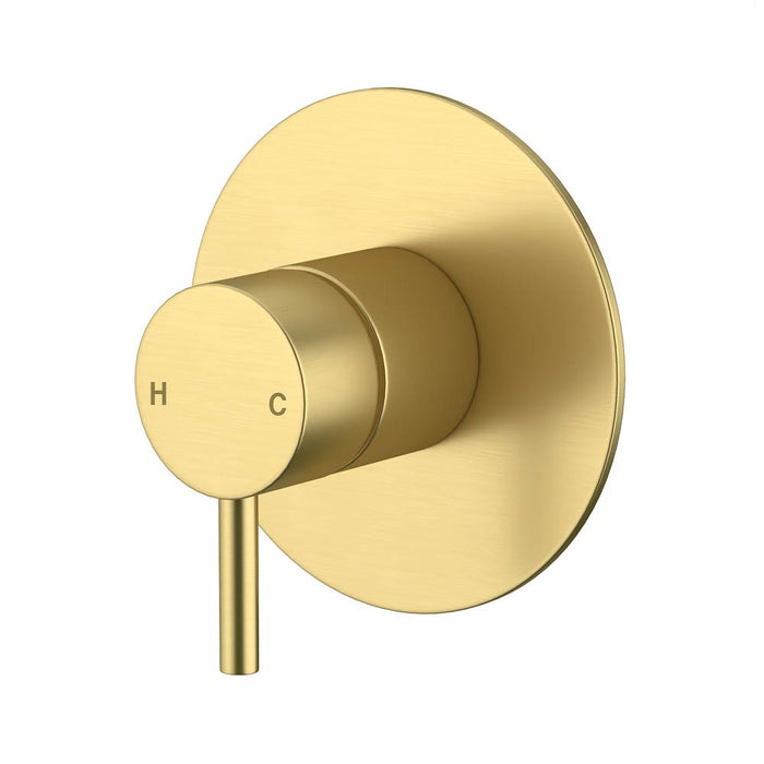 Amoza Brushed Stainless Steel/Brushed Gold/Chrome/Gun Metal/Matt Black 304 Stainless Steel 110mm Wall Mixer Tapware
