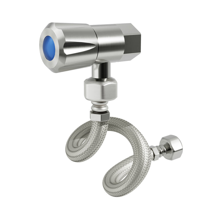 Amoza Mini Brushed Stainless Steel/Brushed Gold/Gun Metal/Matt Black 304 Stainless Steel DN15 Mini 1/4 Turn C/D Cistern Kits Tapware