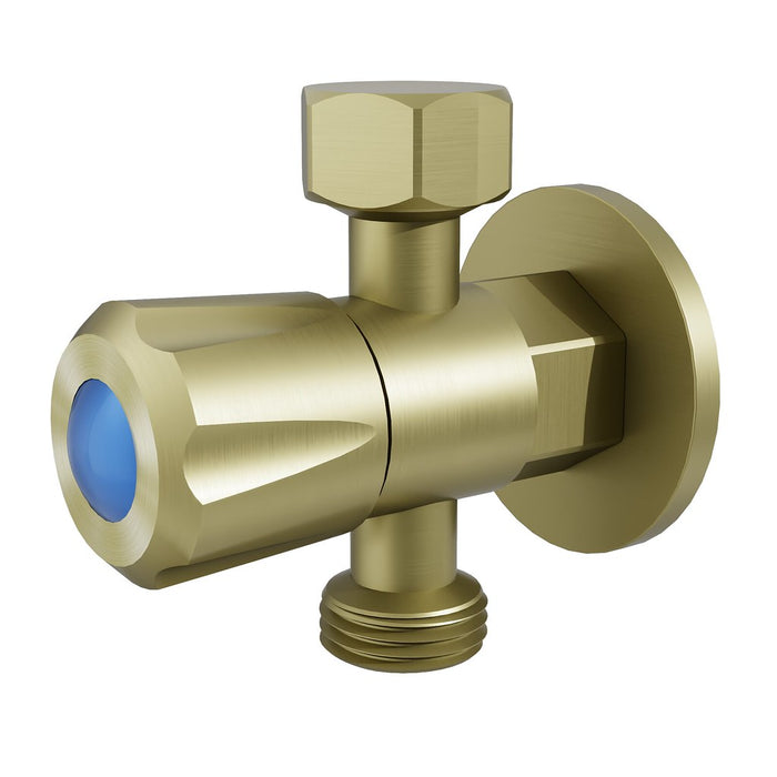 Amoza Mini Brushed Stainless Steel/Brushed Gold/Gun Metal/Matt Black 304 Stainless Steel DN15 15x15x15mm 1/4 Turn C/D Three Way Stop Tapware