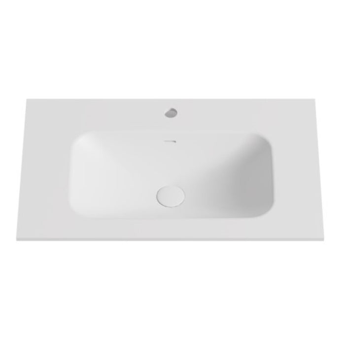600-1500*460*145mm Poseidon Matt White Chiefly Solid Surface Stone with Overflow Vanity Top