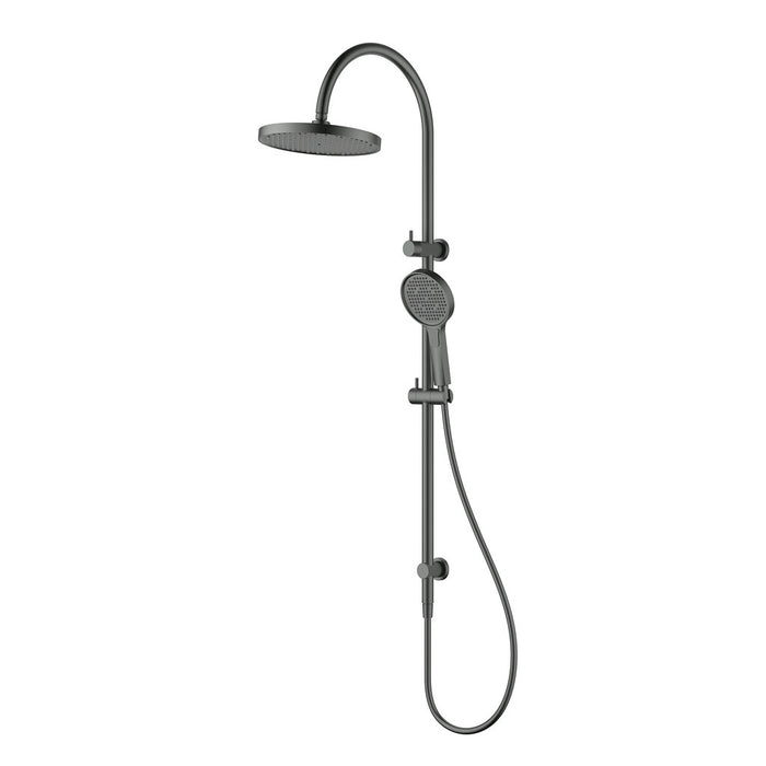 250mm ACL Linie Brass Brushed Nickel/Gun Metal/Matt Black/Brushed Gold Round Multi-Function Fluted Shower Set