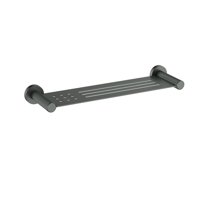 410*115mm ACL Linie Brushed Nickel/Gun Metal/Matt Black/Brushed Gold Brass Fluted Shelf