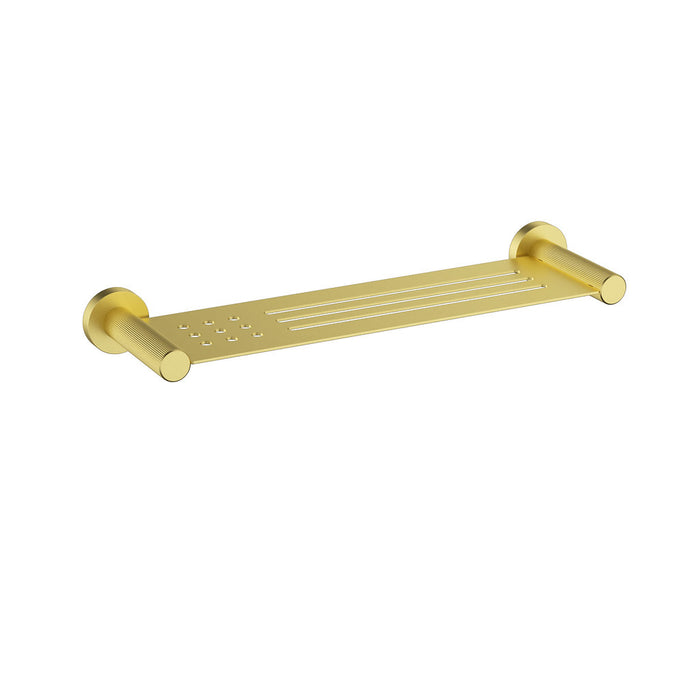 410*115mm ACL Linie Brushed Nickel/Gun Metal/Matt Black/Brushed Gold Brass Fluted Shelf