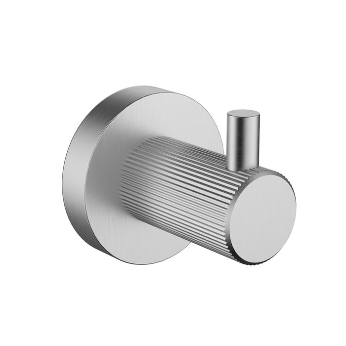 ACL Linie Brushed Nickel/Gun Metal/Matt Black/Brushed Gold Brass Round Single Fluted Robe Hook