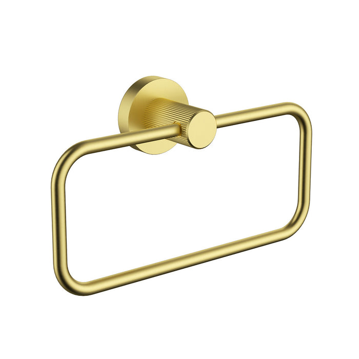 ACL Linie Brushed Nickel/Gun Metal/Matt Black/Brushed Gold Brass Fluted Towel Ring